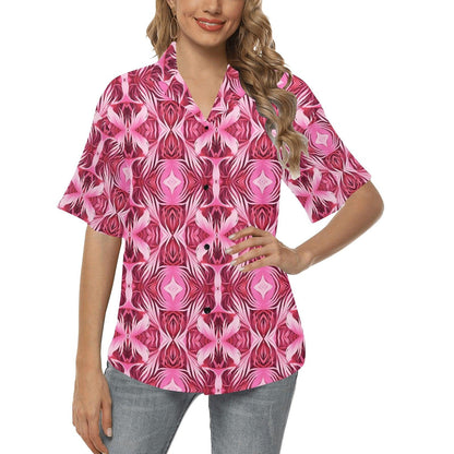 Miniaday Designs Women's Hawaiian Shirts 7 Styles - Miniaday Designs, LLC.