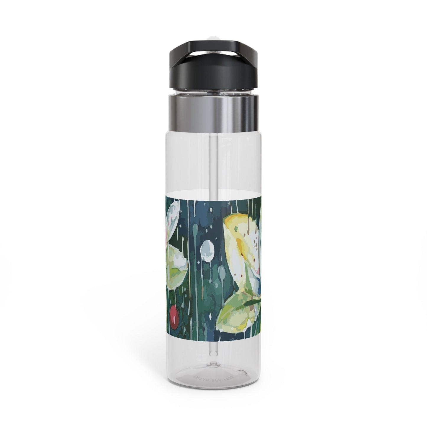 Rain-kissed Lotus Whimsy Collection by Miniaday Designs, LLC. Kensington Tritan™ Sport Bottle, 20oz - Miniaday Designs, LLC.