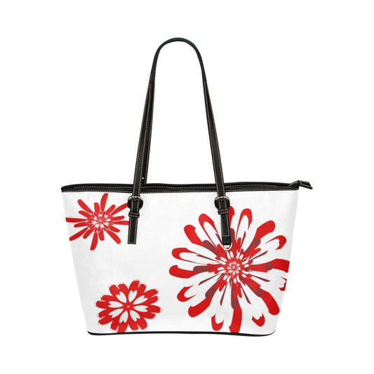 Miniaday Designs Bold and Beautiful White Handbag PU Leather Handbag - Miniaday Designs, LLC.