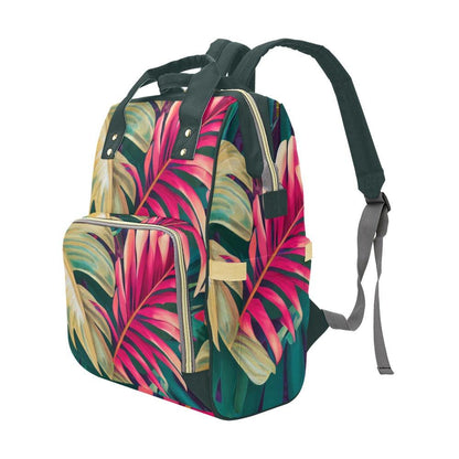 Miniaday Designs Tropical Heart Multi-Function Backpack(Model1688) Multicolor - Miniaday Designs, LLC.