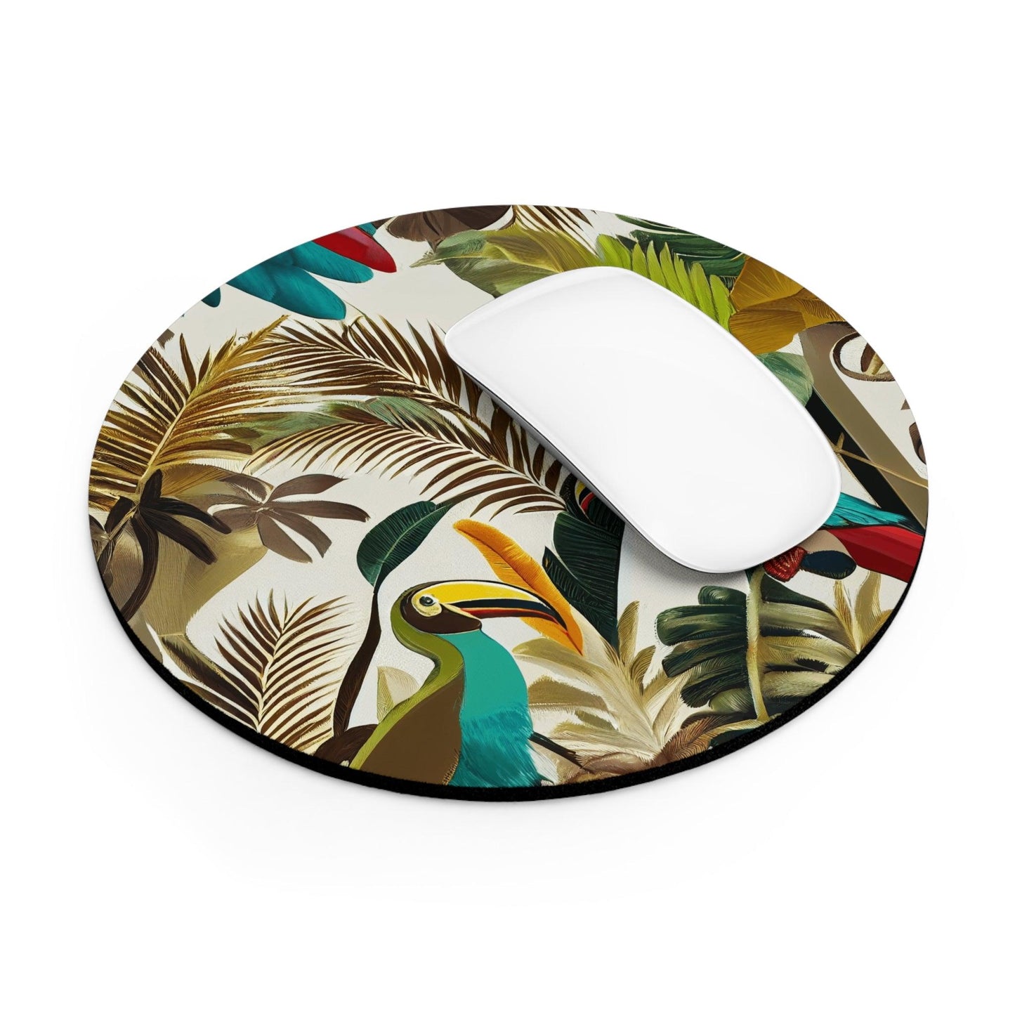 Miniaday Designs Mouse Pad Tropical Toucan Multicolor - Miniaday Designs, LLC.