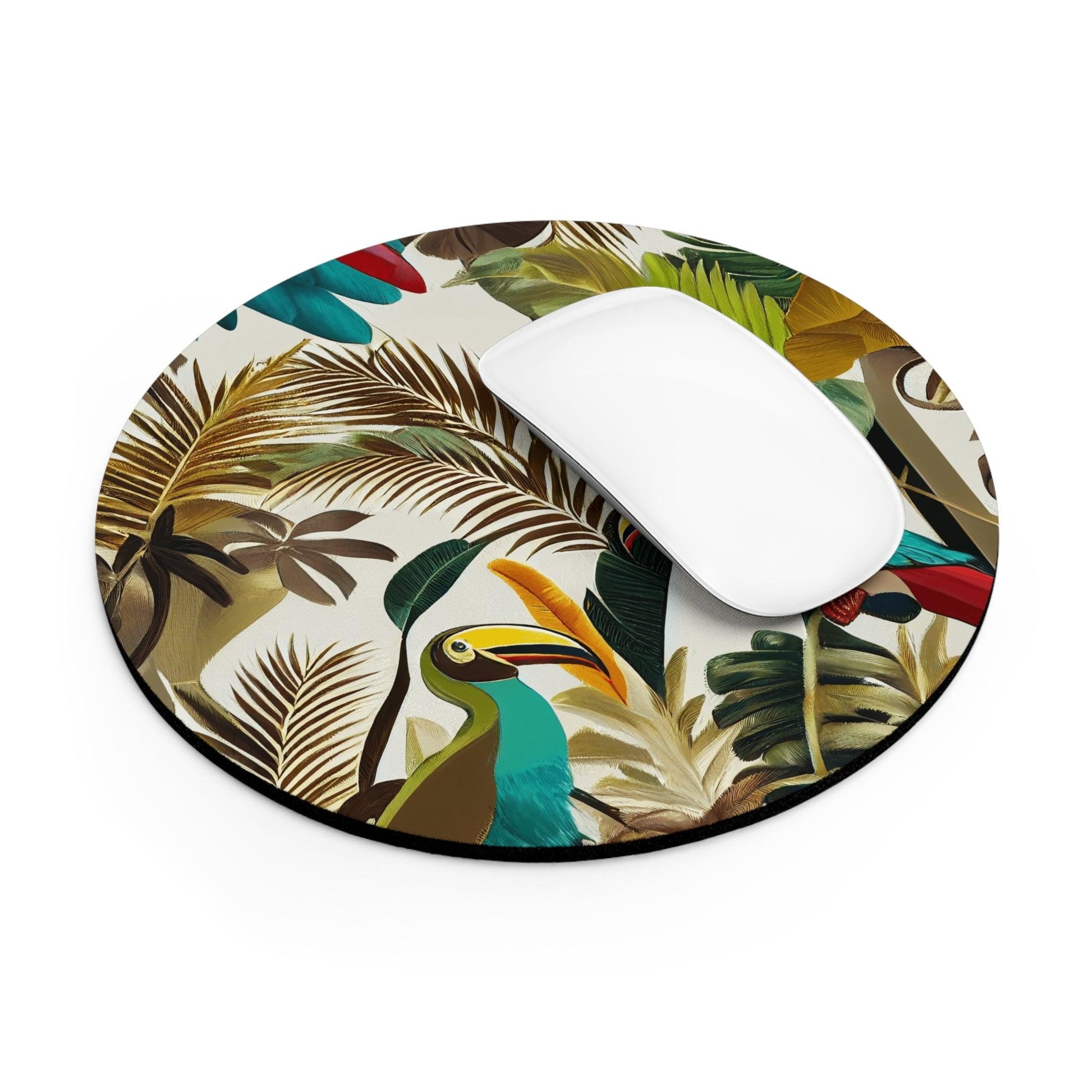 Miniaday Designs Mouse Pad Tropical Toucan Multicolor - Miniaday Designs, LLC.