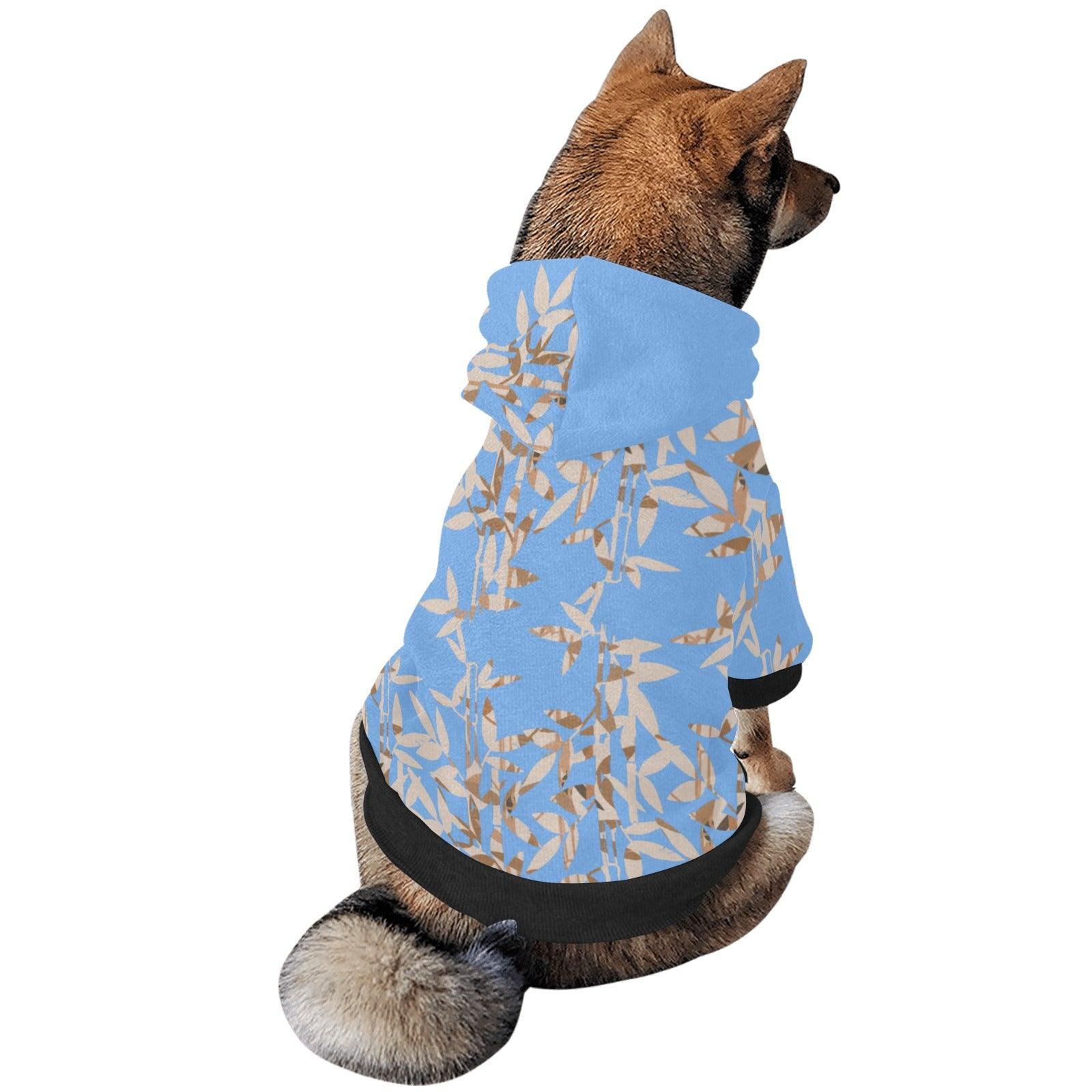 Miniaday Designs Blue Bamboo Pet Dog Hoodie - Miniaday Designs, LLC.