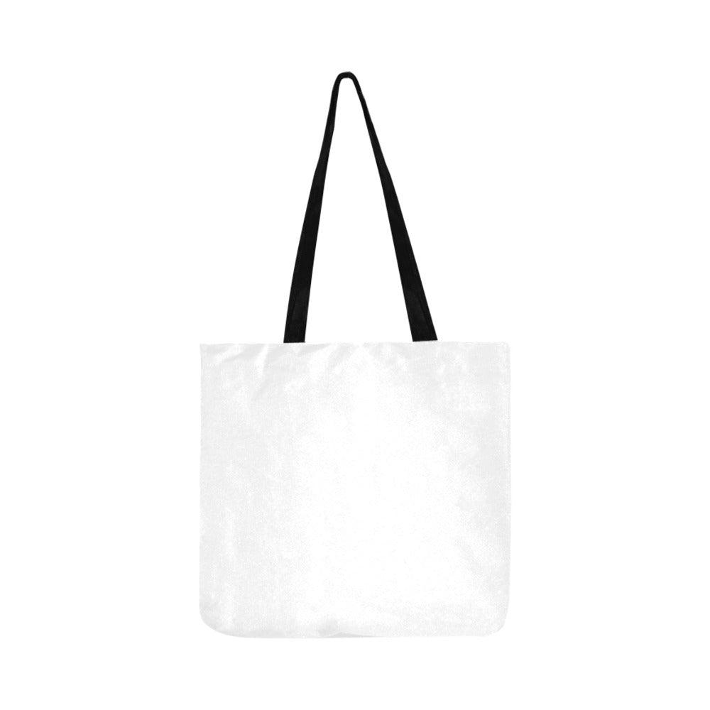 Miniaday Designs Fuschia Feathers Tote Bag Reusable Shopping Bag - Miniaday Designs, LLC.