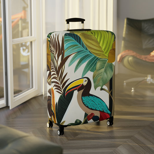 Miniaday Designs Cover for Luggage Tropical Toucan Multicolor - Miniaday Designs, LLC.