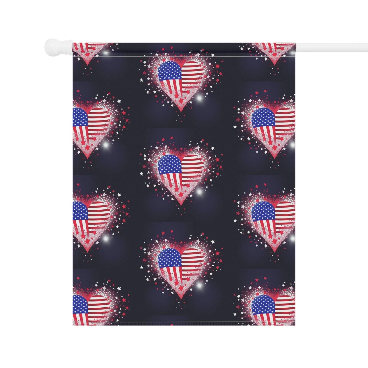 Miniaday Designs Garden & House Banner Starry Hearts - Miniaday Designs, LLC.