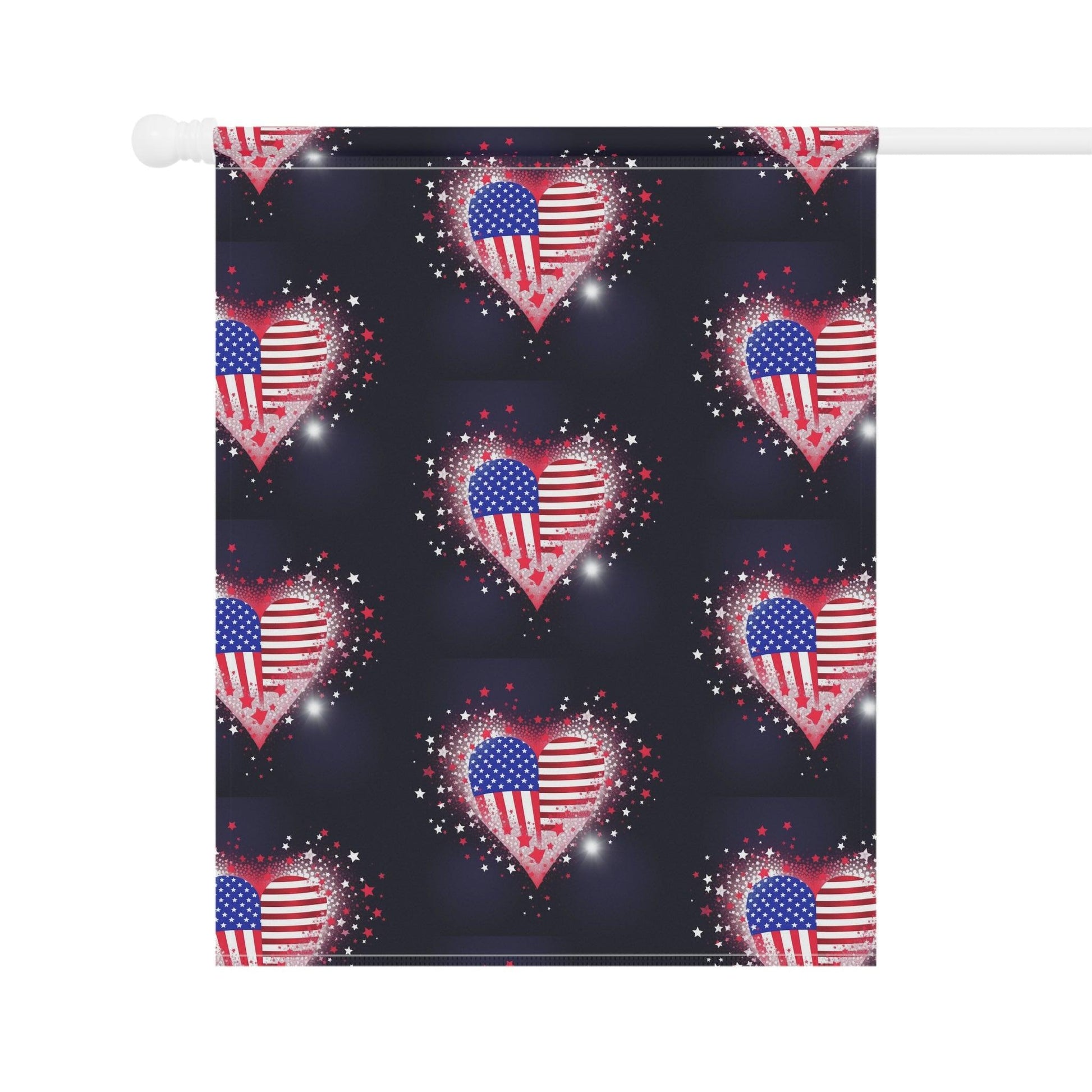 Miniaday Designs Garden & House Banner Starry Hearts - Miniaday Designs, LLC.
