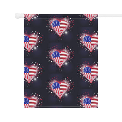 Miniaday Designs Garden & House Banner Starry Hearts - Miniaday Designs, LLC.