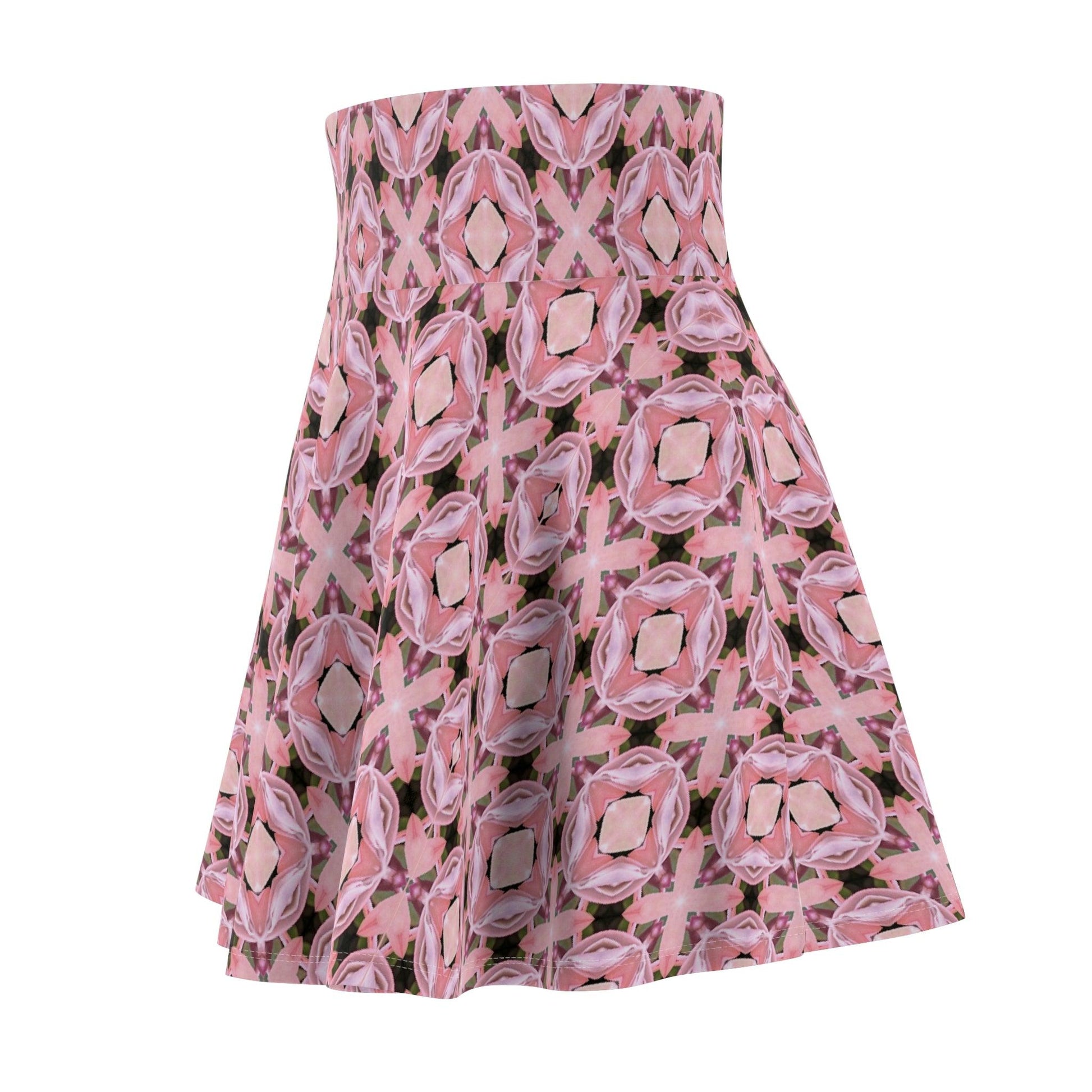 Neoclassical Crystal Mosaic Collection by Miniaday Designs, LLC. Women's Skater Skirt (XS-2XL) - Miniaday Designs, LLC.