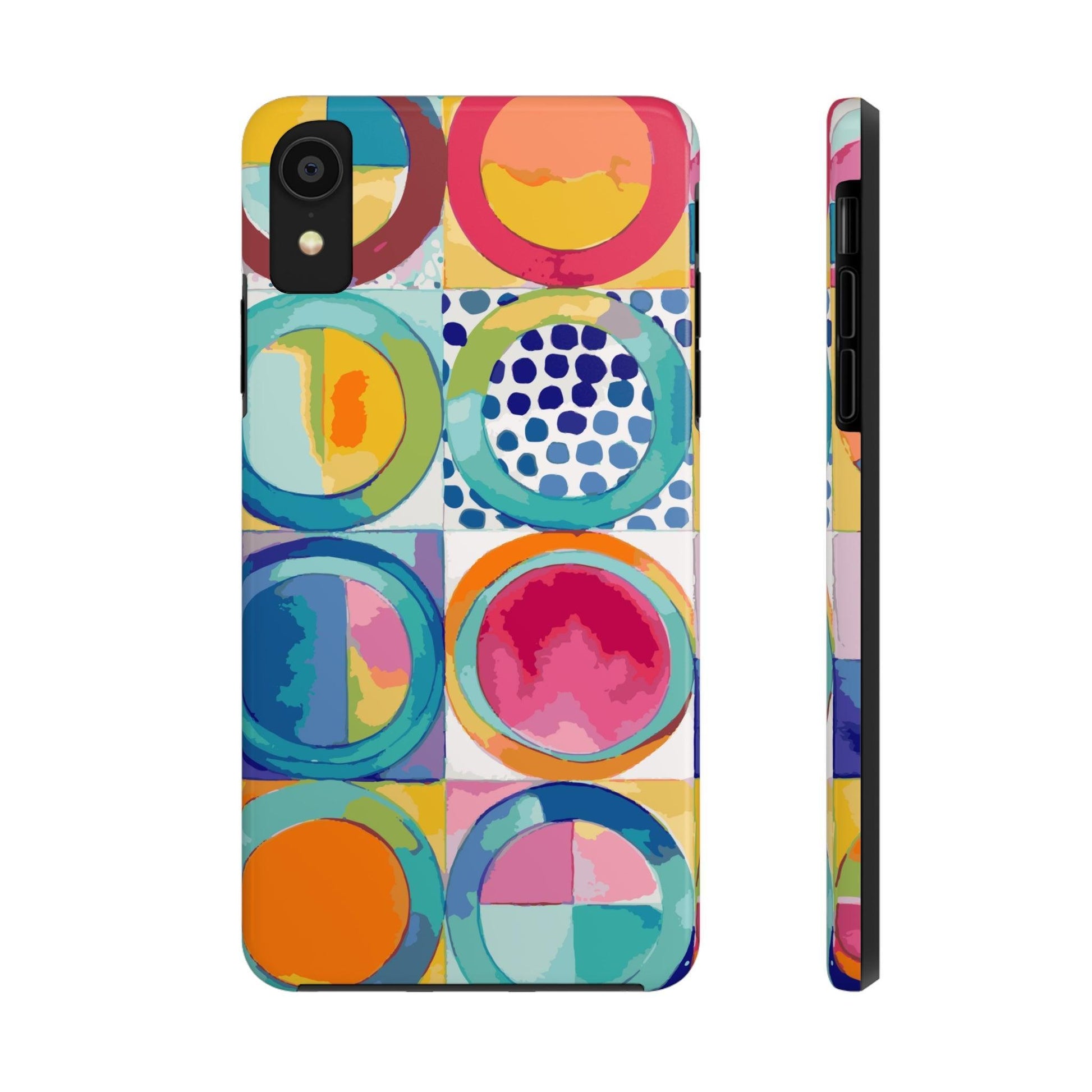 Vibrant Circle Mosaic Collection by Miniaday Designs, LLC. Tough Phone Cases, Case-Mate - Miniaday Designs, LLC.