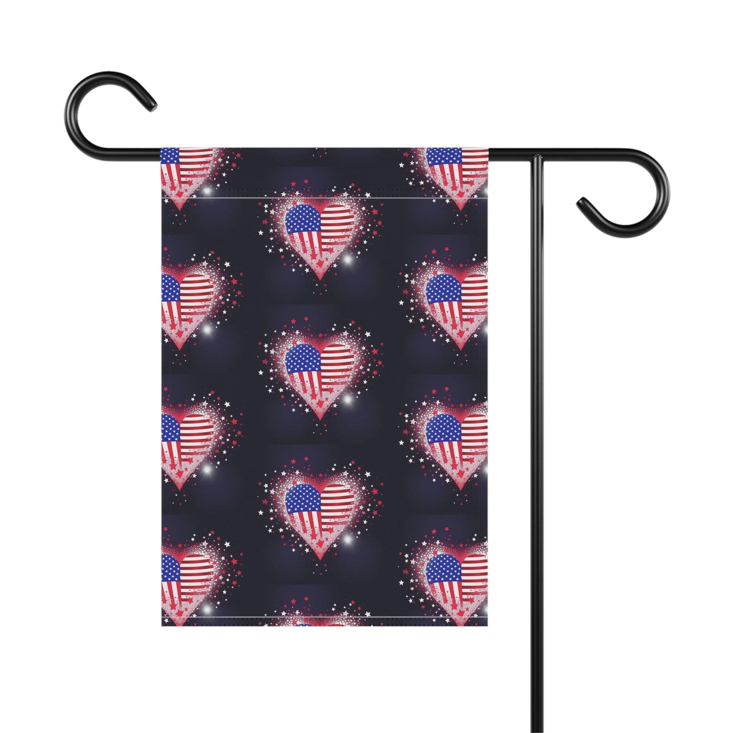 Miniaday Designs Garden & House Banner Starry Hearts - Miniaday Designs, LLC.