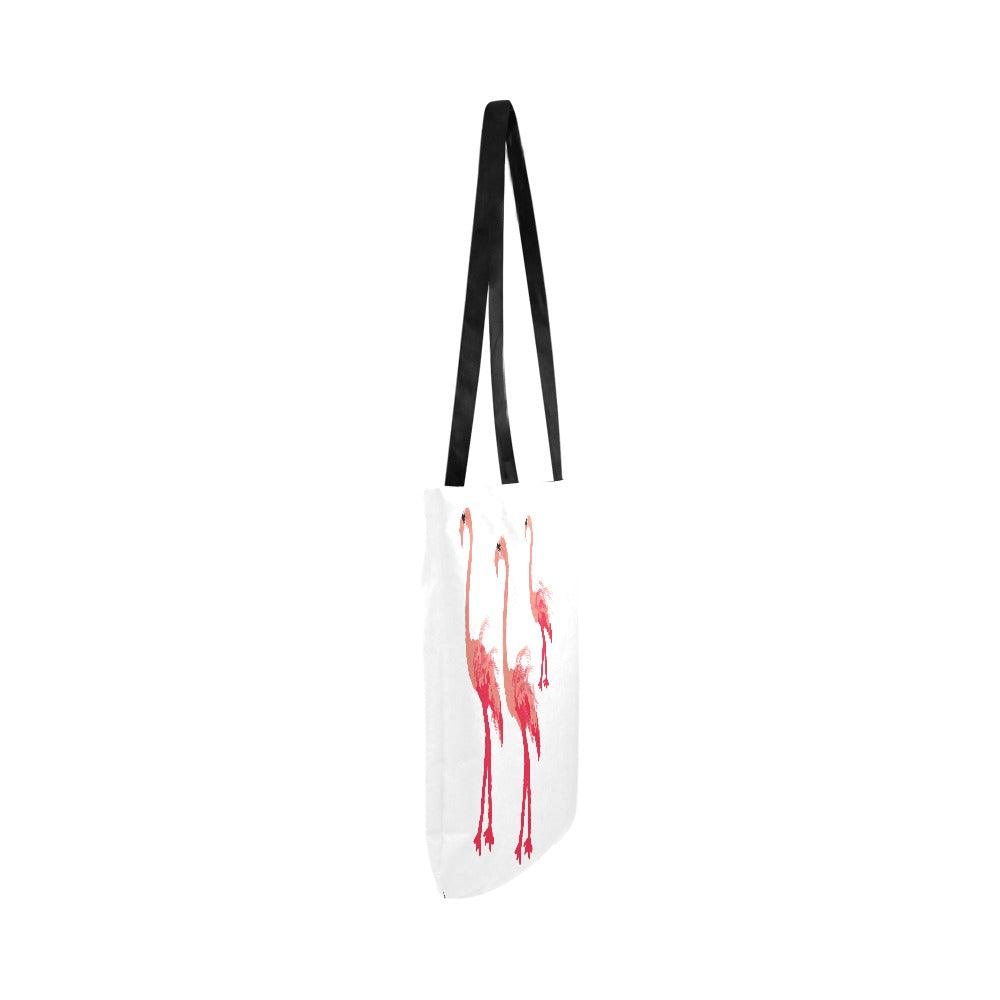 Miniaday Designs Fuschia Feathers Tote Bag Reusable Shopping Bag - Miniaday Designs, LLC.
