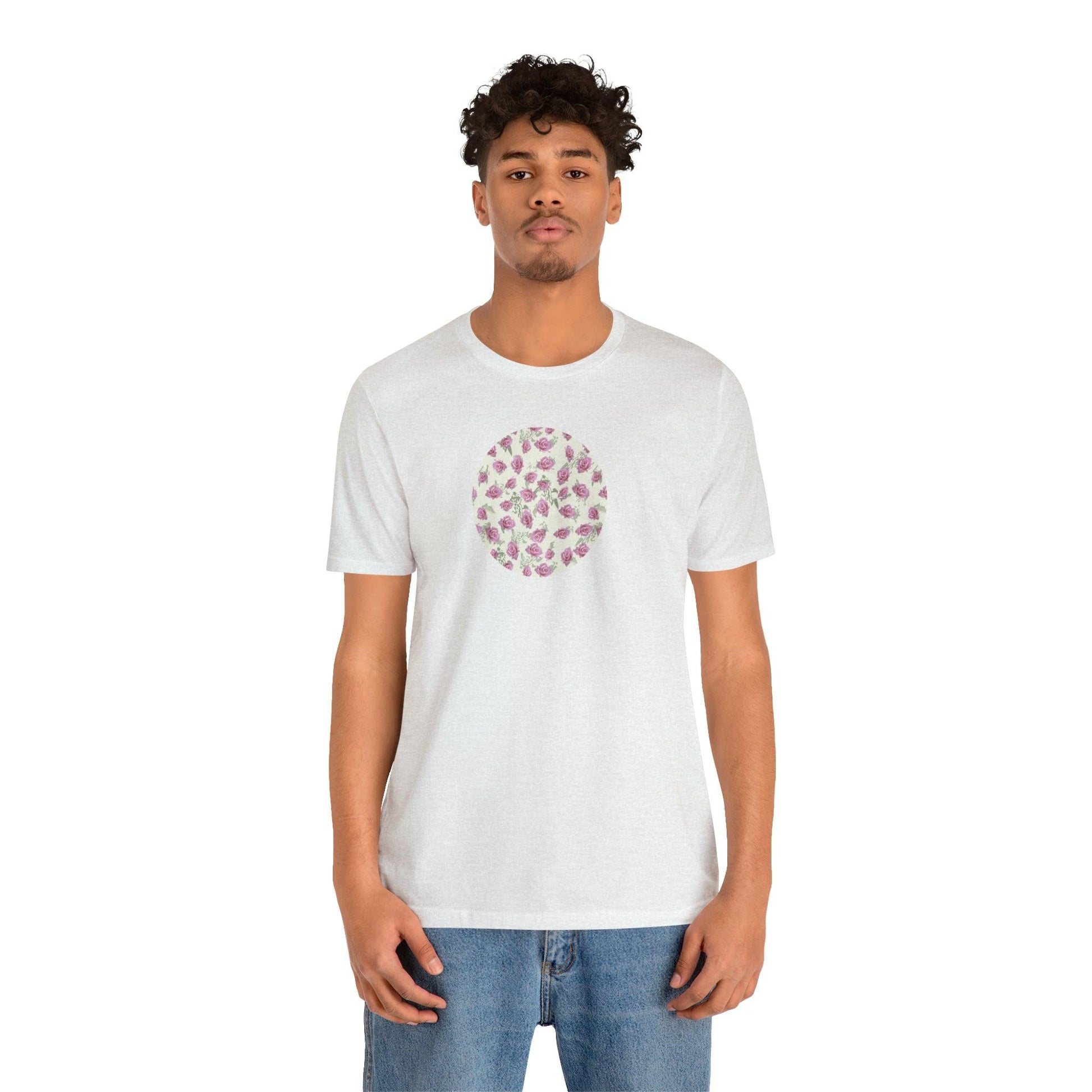 Romantic Rosette Reverie Collection by Miniaday Designs, LLC. Women's Jersey Short Sleeve Tee (S-3XL) - Miniaday Designs, LLC.