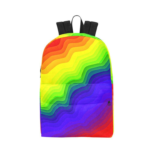 Miniaday Designs Unisex Nylon Backpack Ryan's Rainbow - Miniaday Designs, LLC.