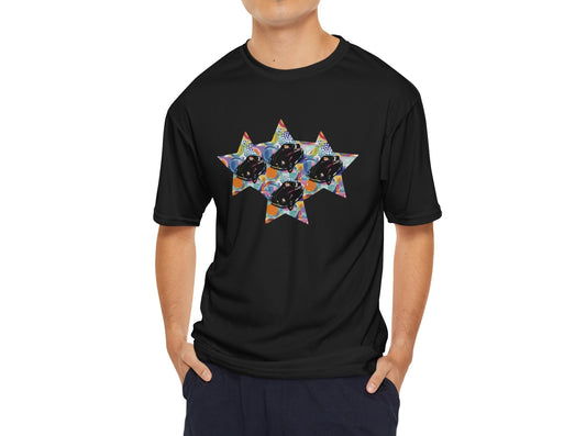 Stars and Cars Vibrant Collection by Miniaday Designs, LLC. Men's Performance T-Shirt - Miniaday Designs, LLC.
