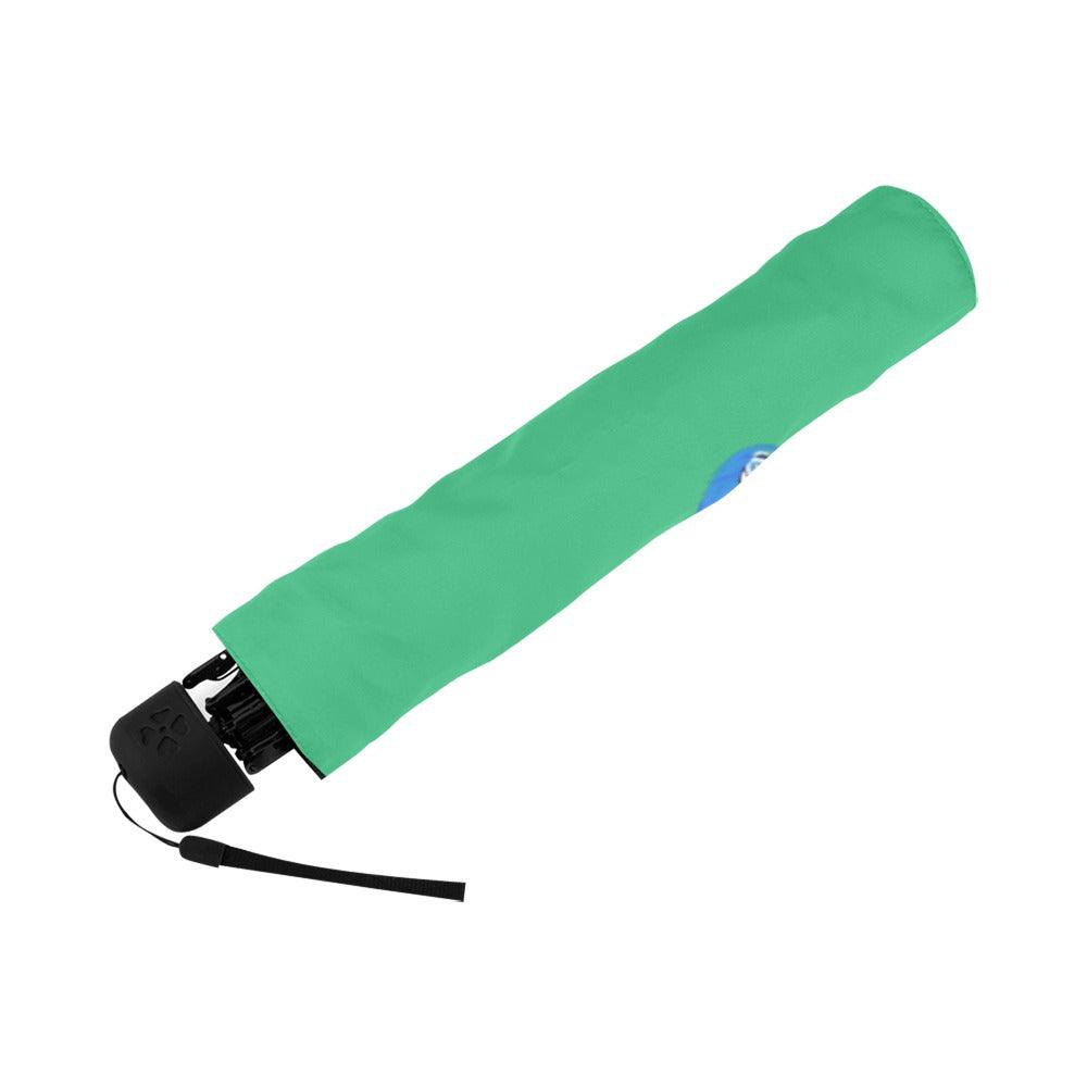 Miniaday Designs Parrots on Green Anti-UV Foldable Umbrella - Miniaday Designs, LLC.