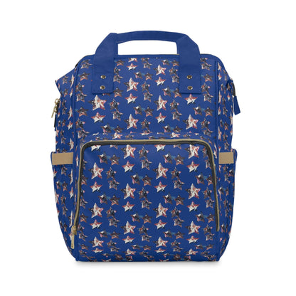 Miniaday Designs Multifunctional Diaper Backpack Blue Americana - Miniaday Designs, LLC.