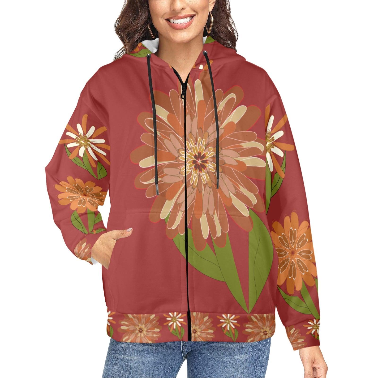 Miniaday Designs Zippered Hoodies for Women Multiple Designs - Miniaday Designs, LLC.