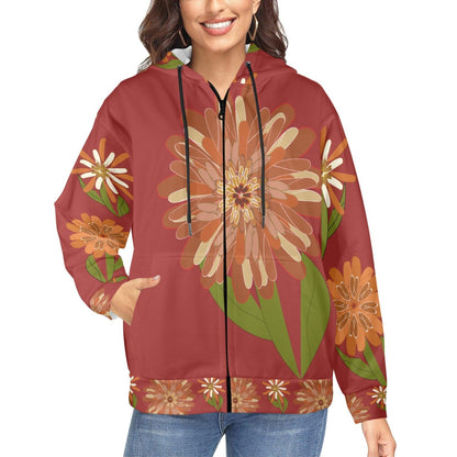 Miniaday Designs Zippered Hoodies for Women Multiple Designs - Miniaday Designs, LLC.