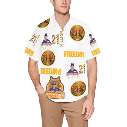 Miniaday Designs Bitcoin Ben 21 Radio Show Hawaiian Shirt - Miniaday Designs, LLC.