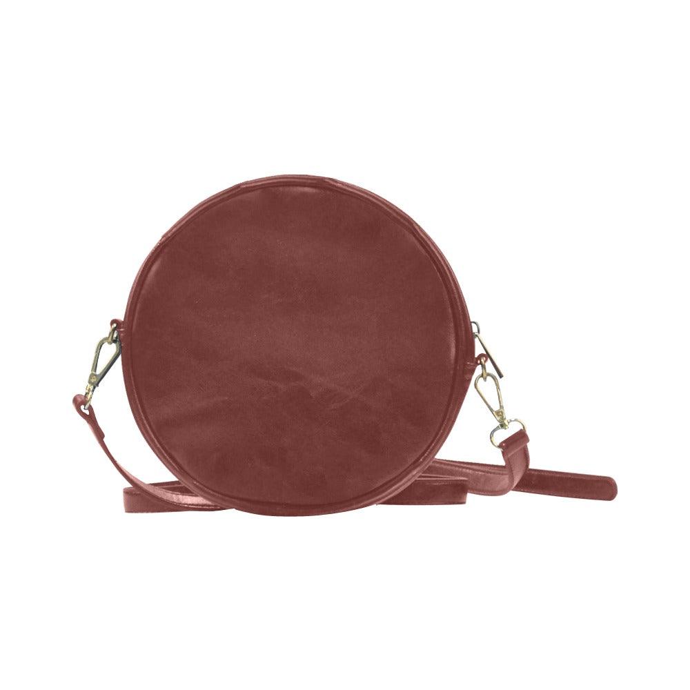 Miniaday Designs Santa Flamingoes Round Purse Round Sling Bag - Miniaday Designs, LLC.