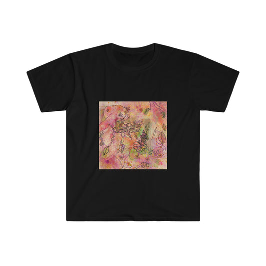 The Iridescent Dragonfly Dreams Collection by Miniaday Designs, LLC. Unisex Softstyle T-Shirt - Miniaday Designs, LLC.