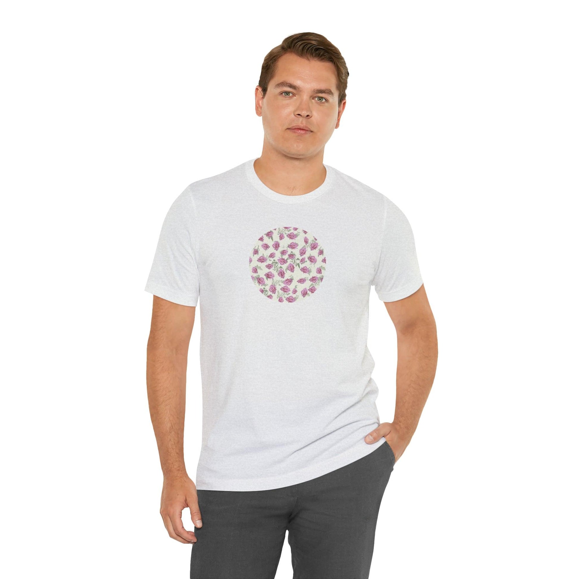 Romantic Rosette Reverie Collection by Miniaday Designs, LLC. Women's Jersey Short Sleeve Tee (S-3XL) - Miniaday Designs, LLC.