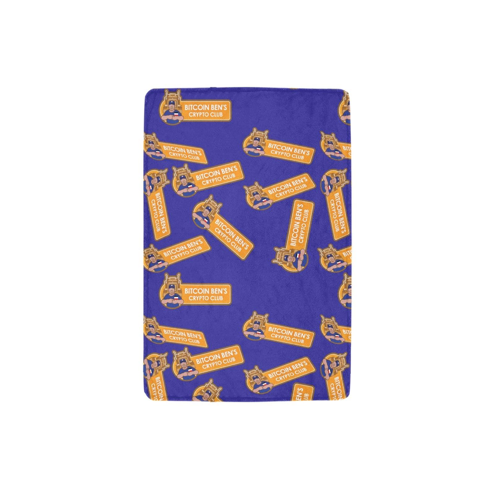 Miniaday Designs Bitcoin Ben Crypto Club Sherpa Throws/Blanket (3 Sizes) - Miniaday Designs, LLC.