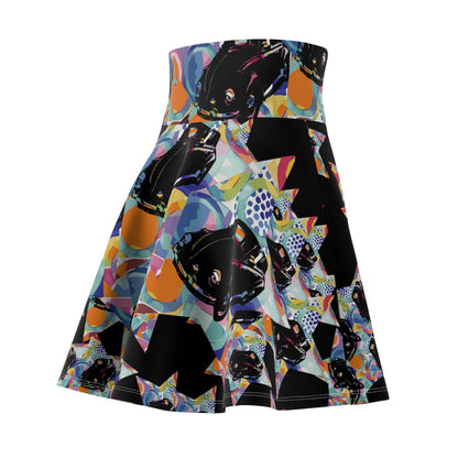 Miniaday Designs, LLC. Women's Skater Skirt (XS- 2XL) Stars and Cars Vibrant Collection - Miniaday Designs, LLC.
