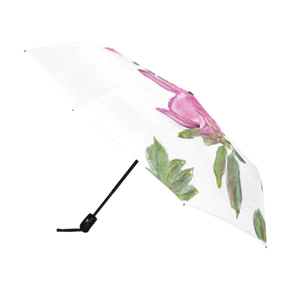 Miniaday Designs Sweet Azalea Anti-UV Auto-Foldable Umbrella - Miniaday Designs, LLC.