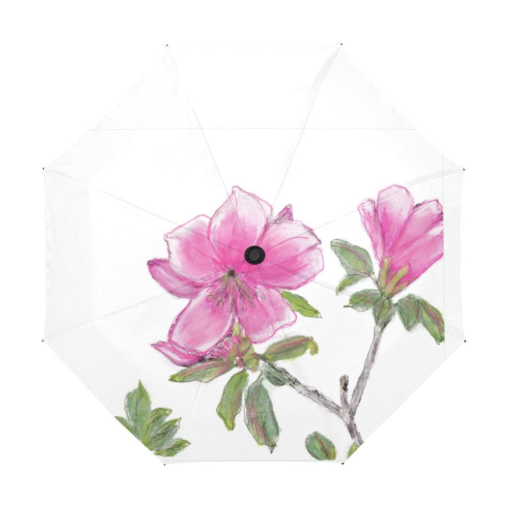 Miniaday Designs Sweet Azalea Anti-UV Auto-Foldable Umbrella - Miniaday Designs, LLC.