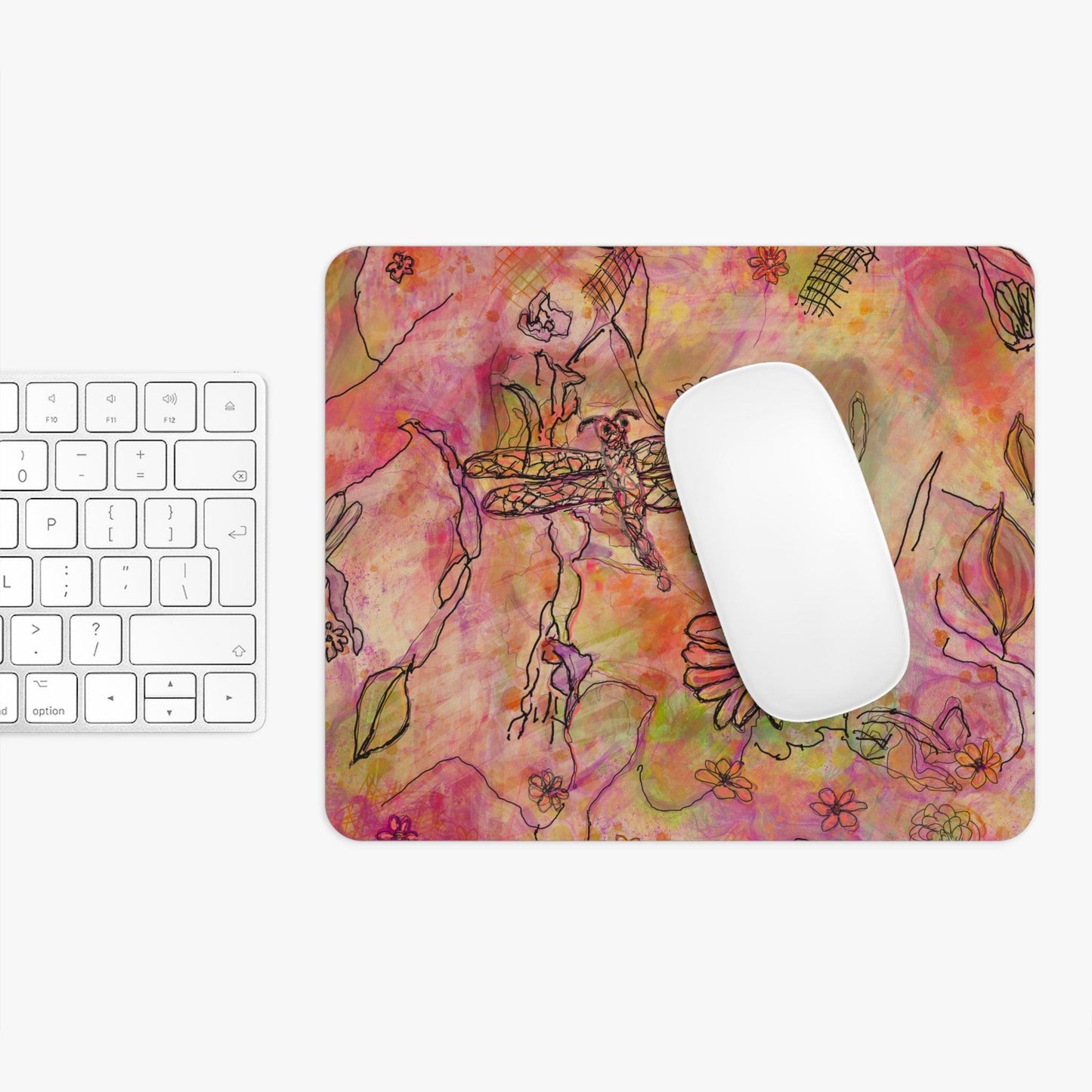 The Iridescent Dragonfly Dreams Collection by Miniaday Designs, LLC. Mouse Pad - Miniaday Designs, LLC.