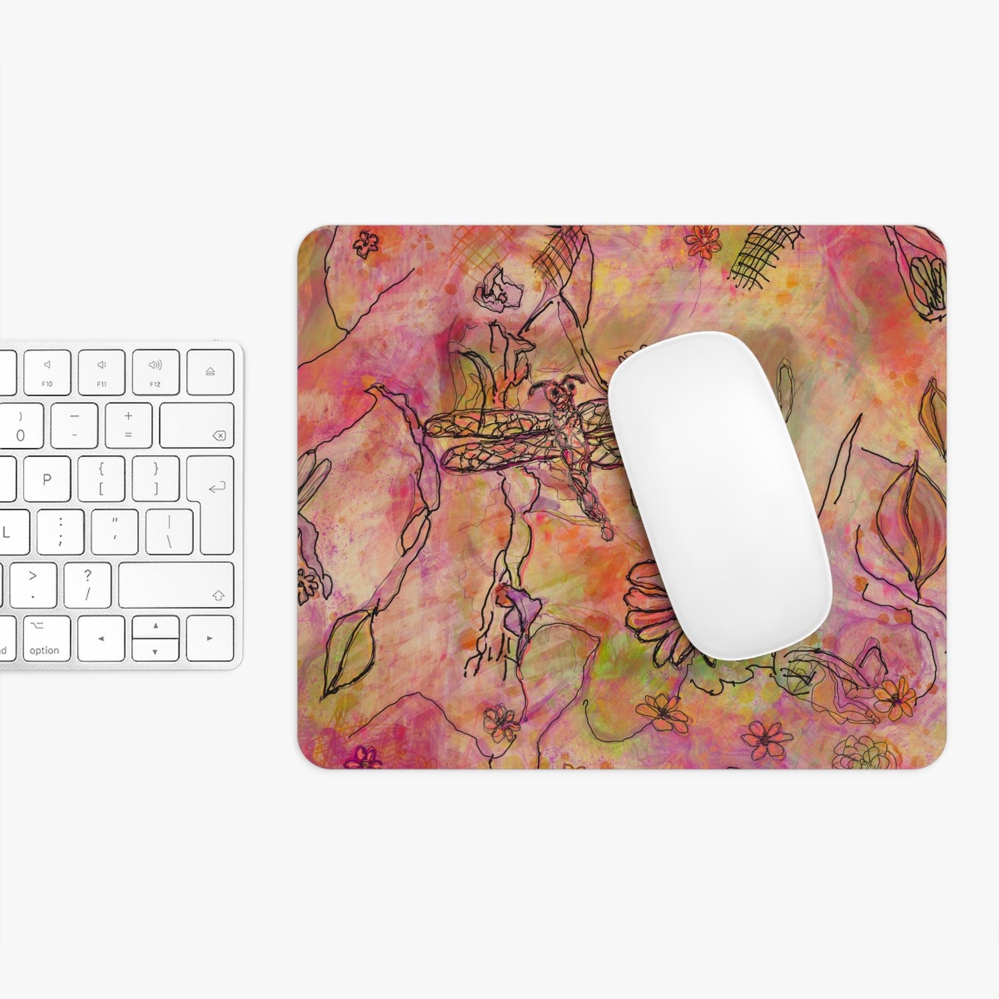 The Iridescent Dragonfly Dreams Collection by Miniaday Designs, LLC. Mouse Pad - Miniaday Designs, LLC.