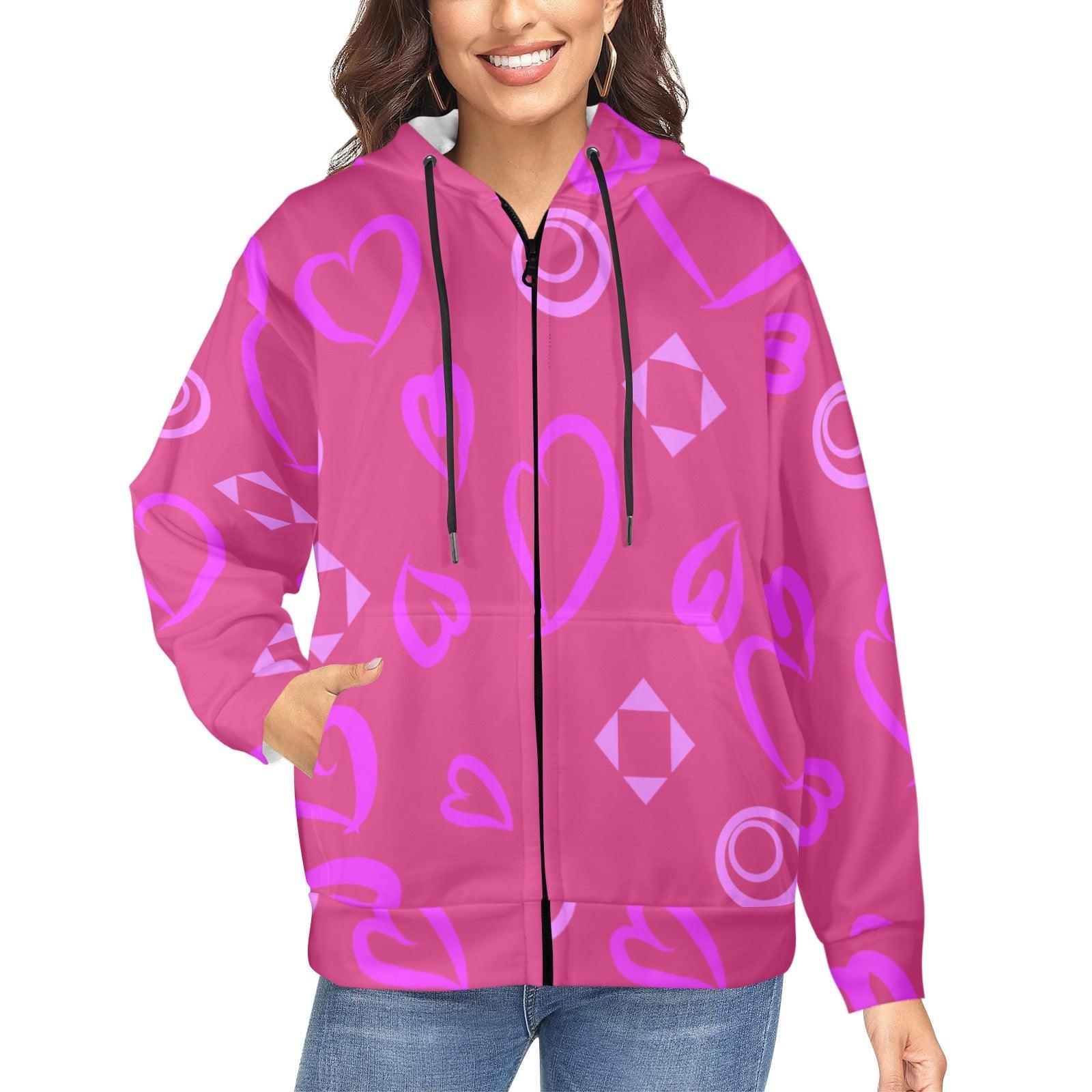 Miniaday Designs Zippered Hoodies for Women Multiple Designs - Miniaday Designs, LLC.
