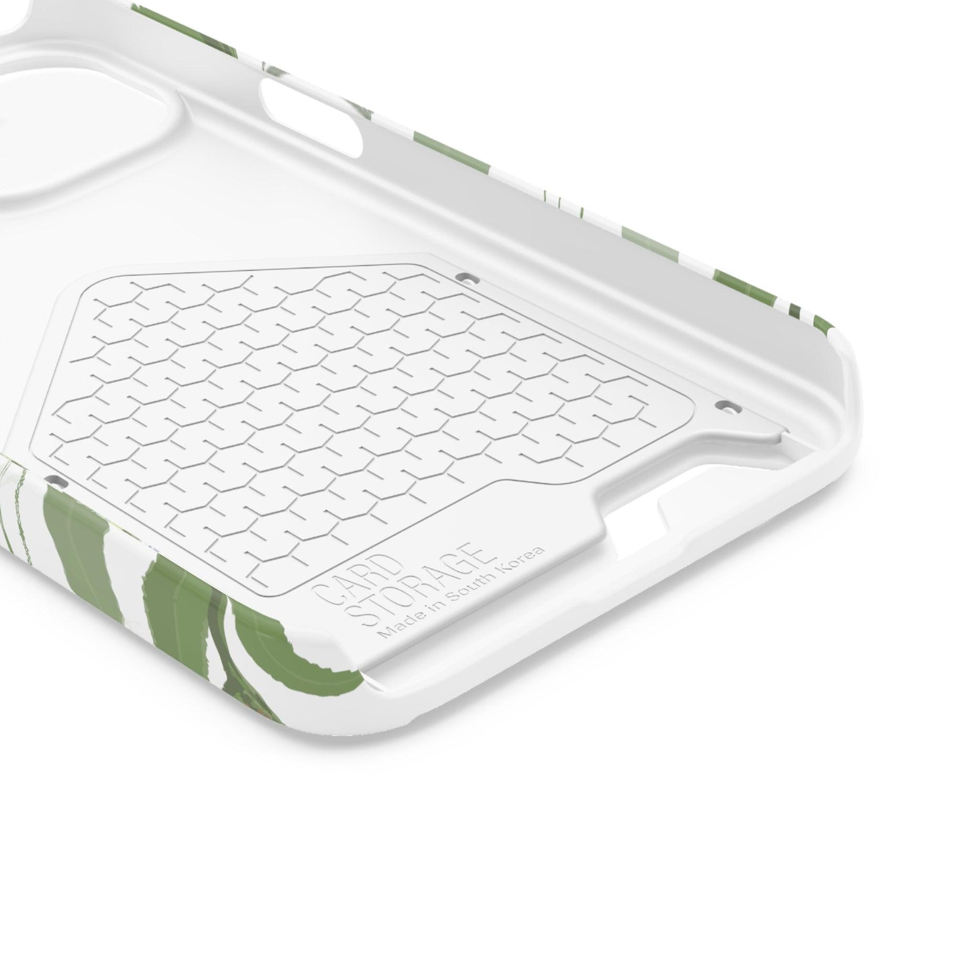 Serene Botanical Harmony Collection by Miniaday Designs, LLC. Phone Case With Card Holder - Miniaday Designs, LLC.