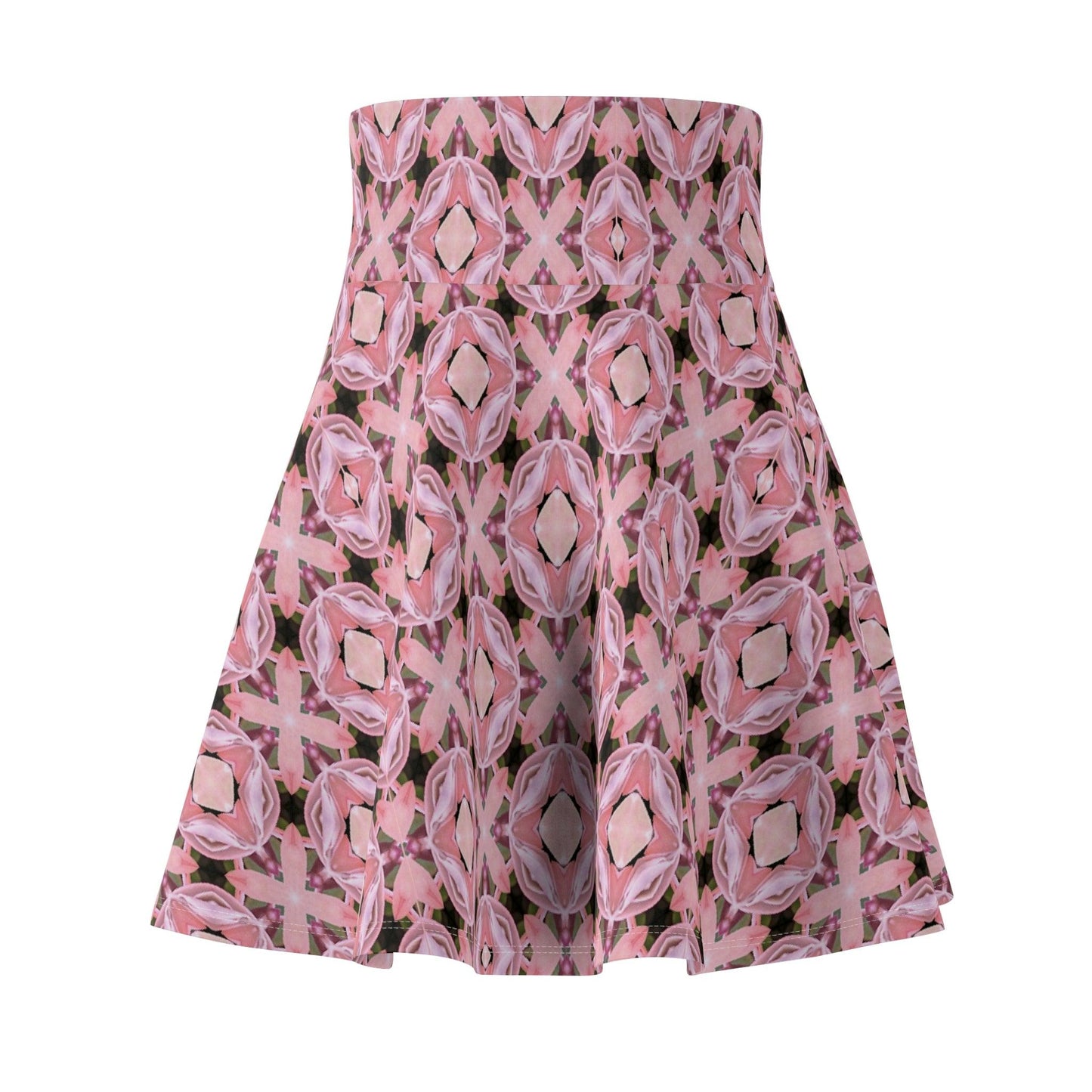 Neoclassical Crystal Mosaic Collection by Miniaday Designs, LLC. Women's Skater Skirt (XS-2XL) - Miniaday Designs, LLC.