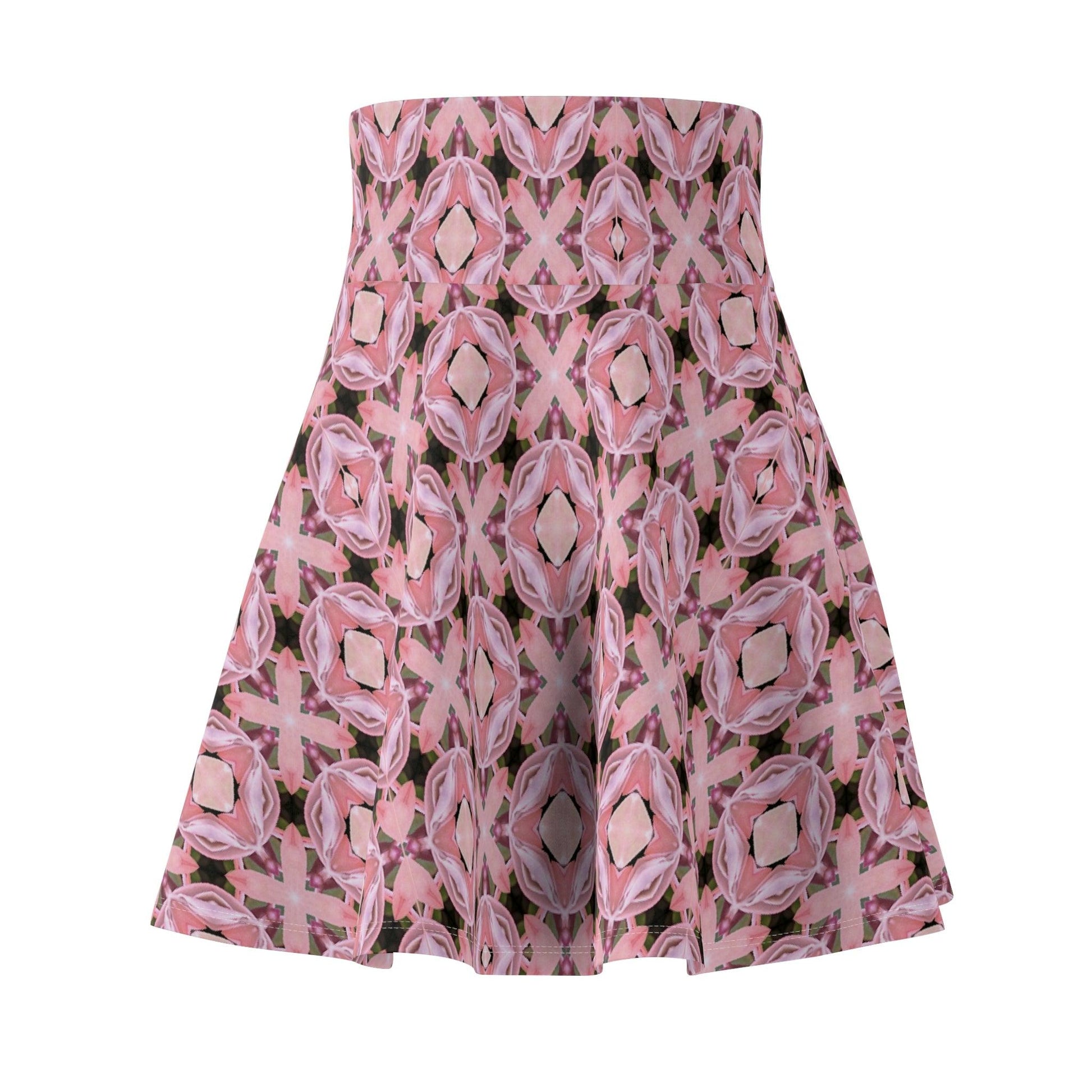 Neoclassical Crystal Mosaic Collection by Miniaday Designs, LLC. Women's Skater Skirt (XS-2XL) - Miniaday Designs, LLC.