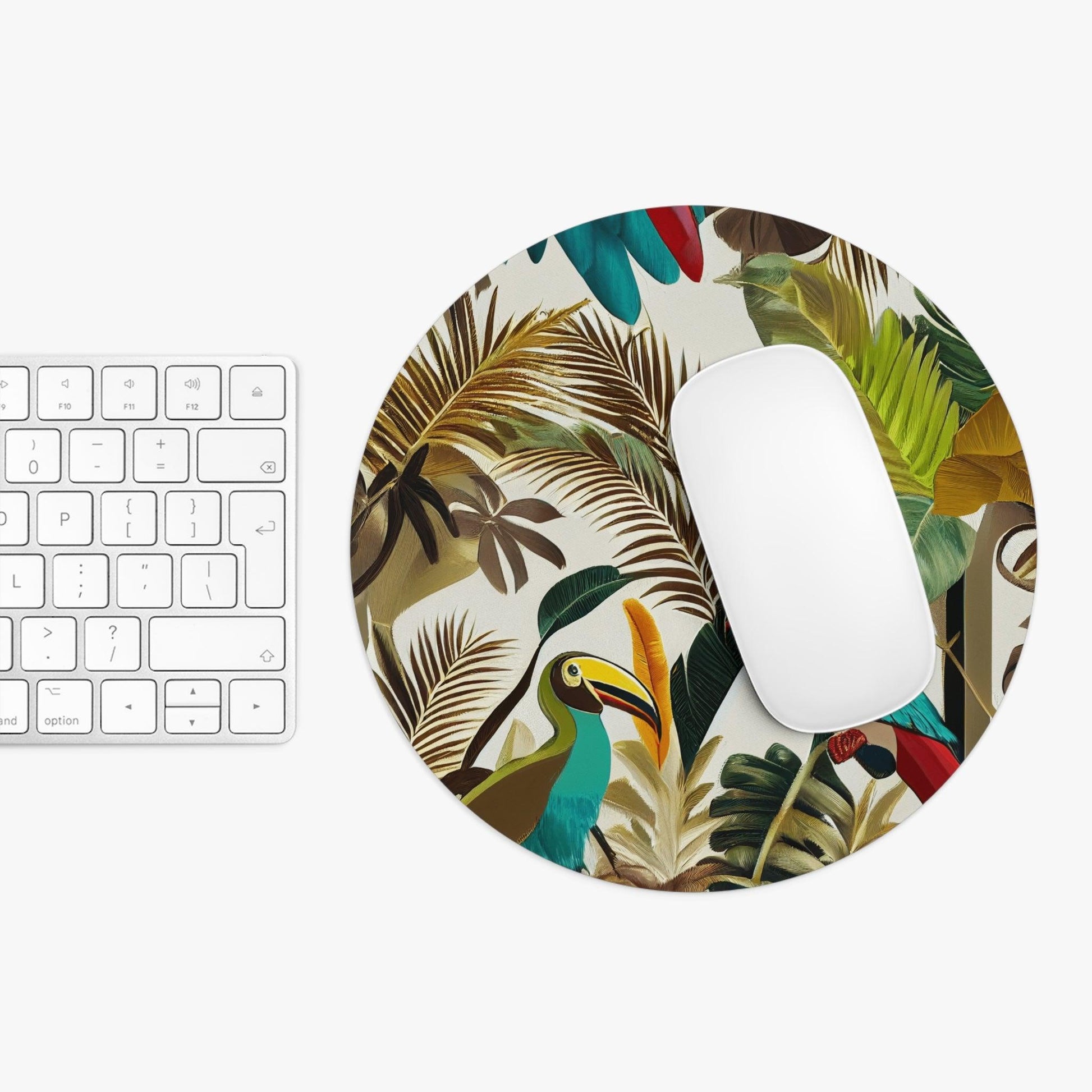 Miniaday Designs Mouse Pad Tropical Toucan Multicolor - Miniaday Designs, LLC.