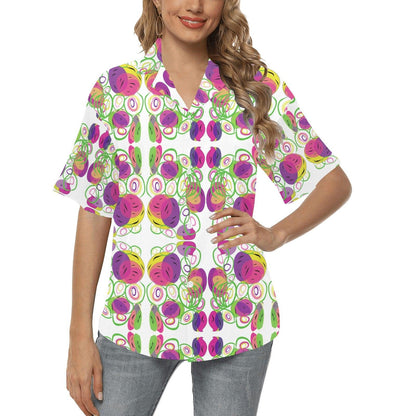 Miniaday Designs Women's Hawaiian Shirts 7 Styles - Miniaday Designs, LLC.