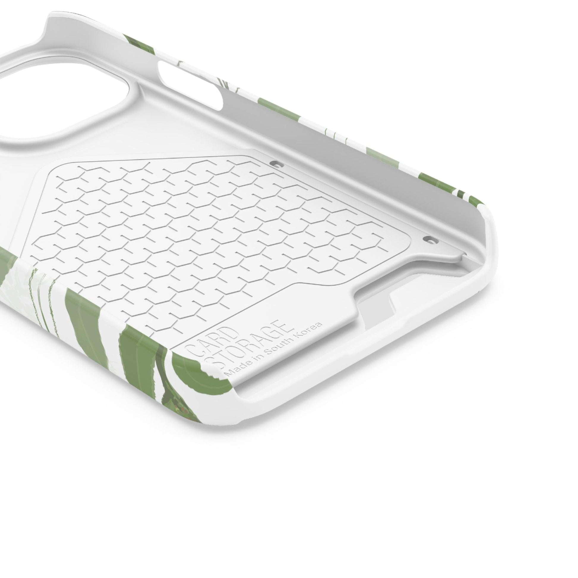 Serene Botanical Harmony Collection by Miniaday Designs, LLC. Phone Case With Card Holder - Miniaday Designs, LLC.