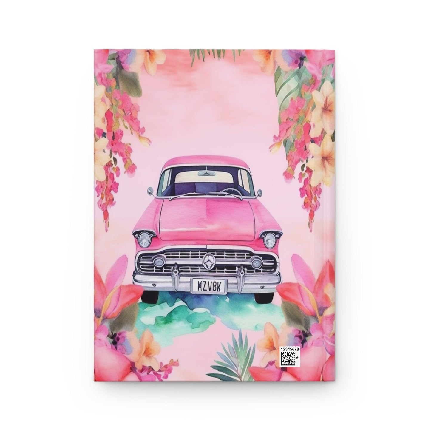 Pink Paradise Roadtrip Collection by Miniaday Designs, LLC. Hardcover Journal Matte - Miniaday Designs, LLC.