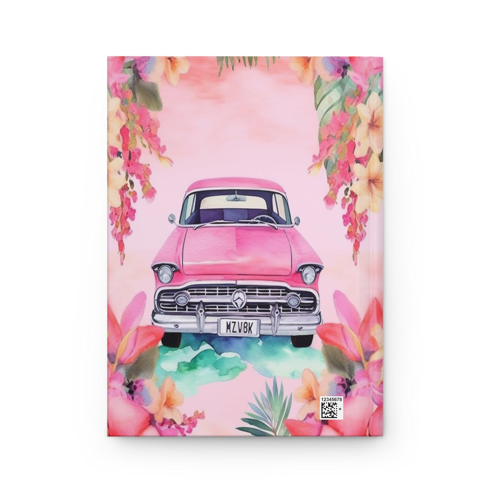 Pink Paradise Roadtrip Collection by Miniaday Designs, LLC. Hardcover Journal Matte - Miniaday Designs, LLC.