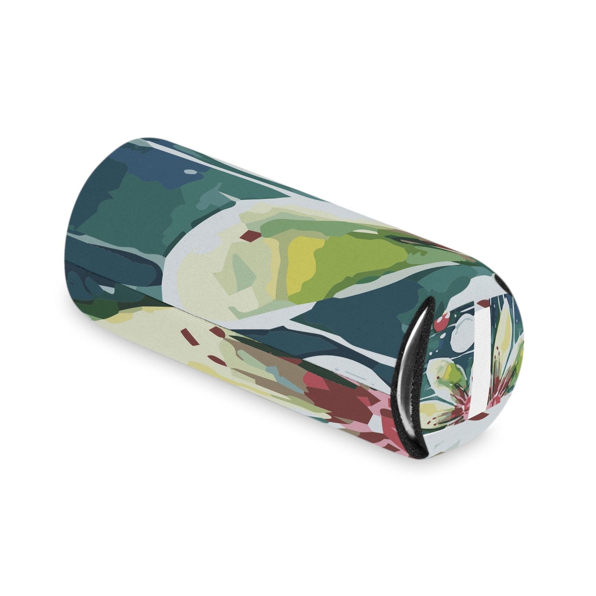 Rain-kissed Lotus Whimsy Collection by Miniaday Designs, LLC. Can Cooler - Miniaday Designs, LLC.