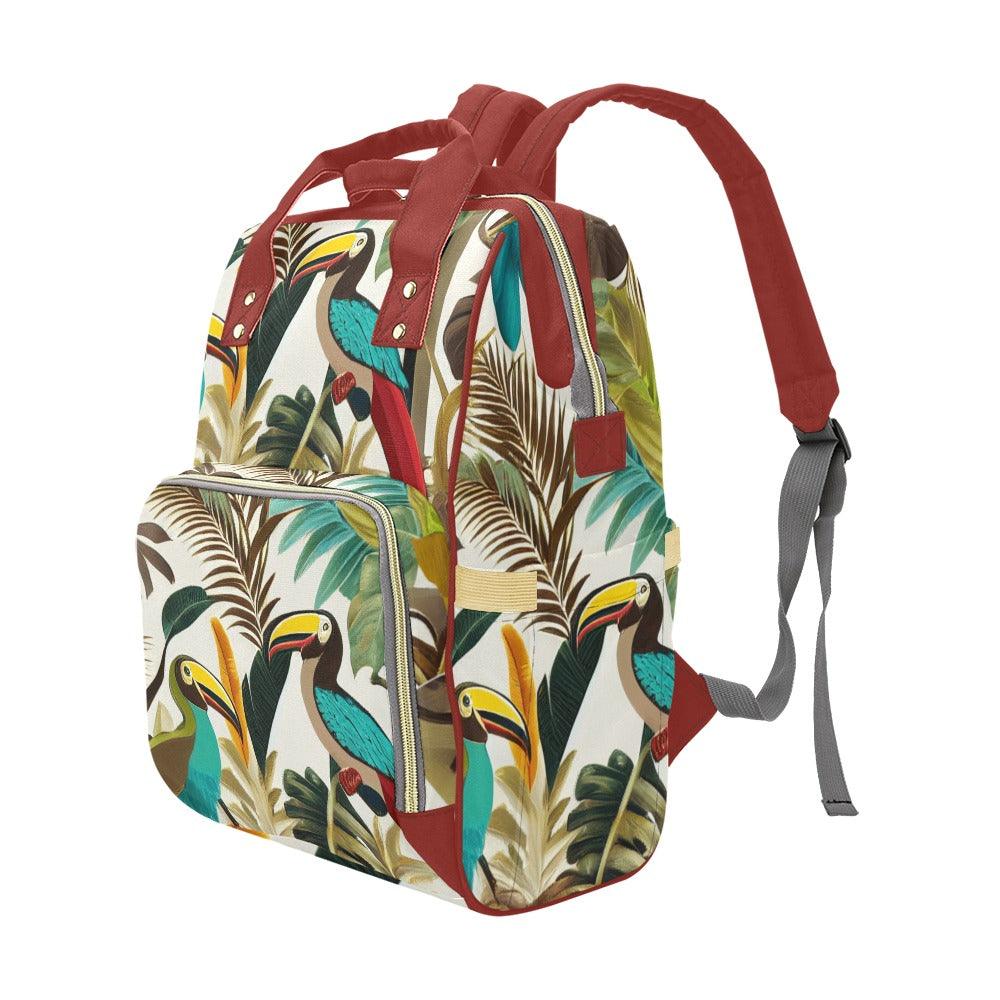 Miniaday Designs Tropical Toucan Multi-Function Backpack(Model1688) - Miniaday Designs, LLC.