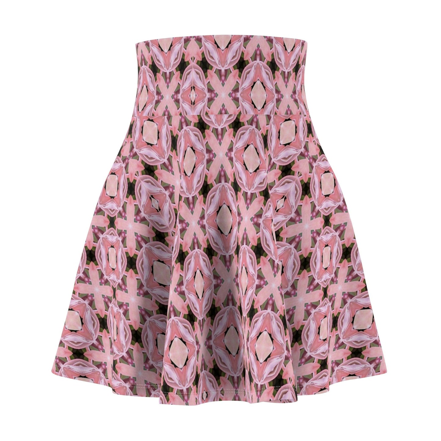 Neoclassical Crystal Mosaic Collection by Miniaday Designs, LLC. Women's Skater Skirt (XS-2XL) - Miniaday Designs, LLC.