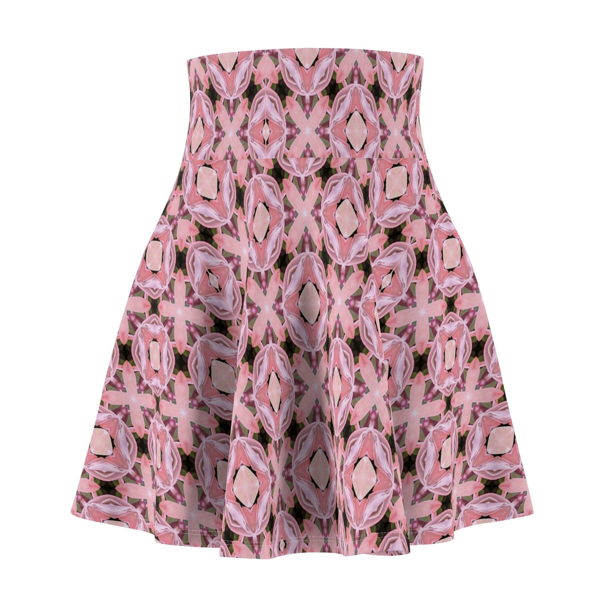 Neoclassical Crystal Mosaic Collection by Miniaday Designs, LLC. Women's Skater Skirt (XS-2XL) - Miniaday Designs, LLC.