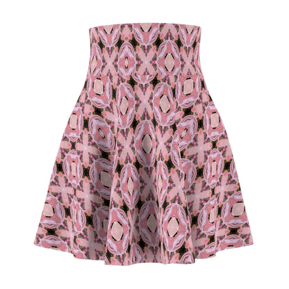 Neoclassical Crystal Mosaic Collection by Miniaday Designs, LLC. Women's Skater Skirt (XS-2XL) - Miniaday Designs, LLC.