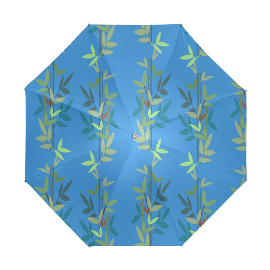 Miniaday Designs Blue Bamboo Anti-UV Foldable Umbrella