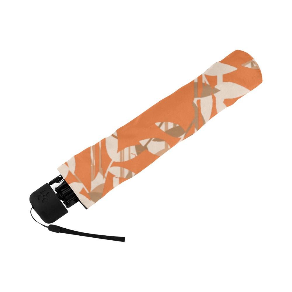 Miniaday Designs Reflective Bamboo on Burnt Orange Anti-UV Foldable Umbrella - Miniaday Designs, LLC.