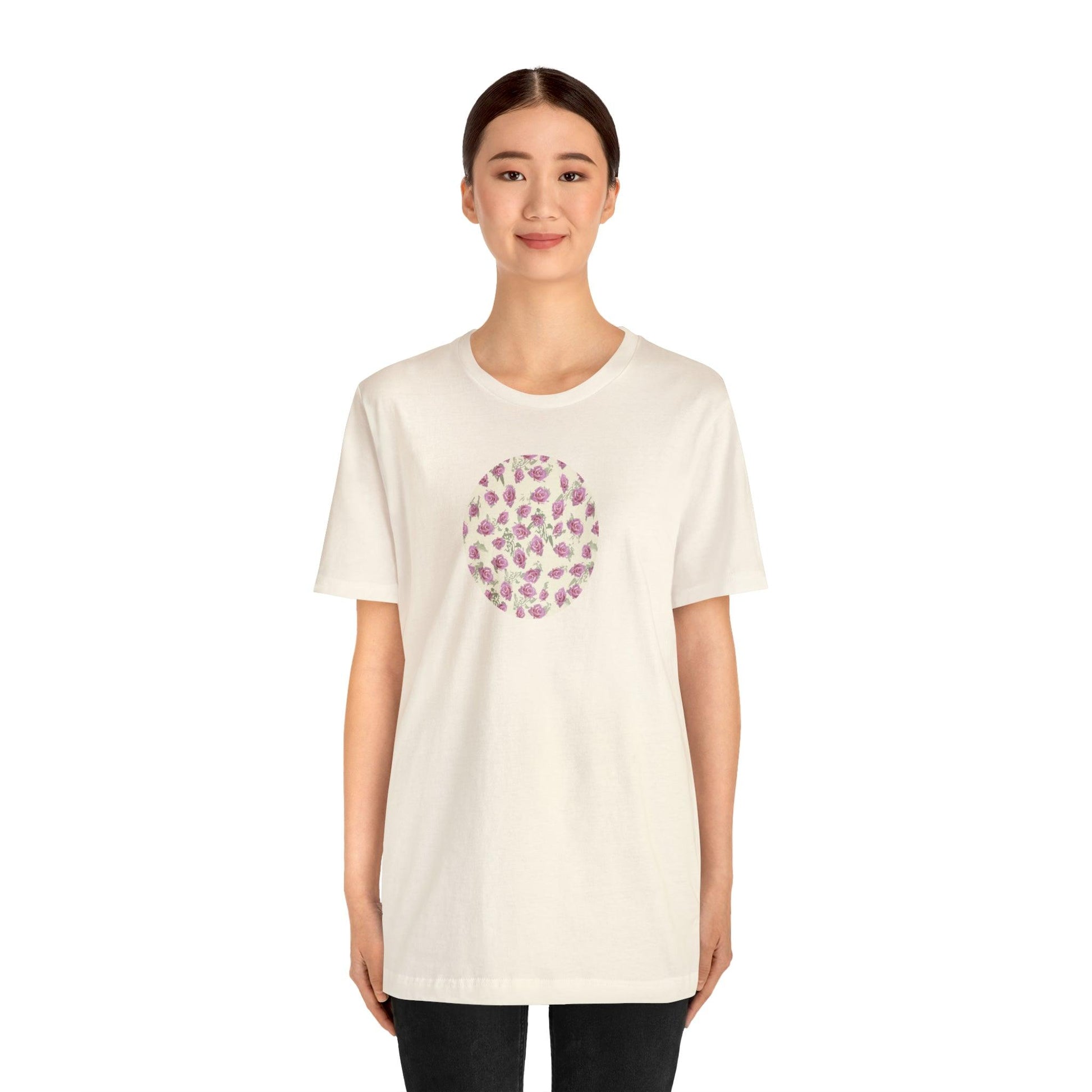 Romantic Rosette Reverie Collection by Miniaday Designs, LLC. Women's Jersey Short Sleeve Tee (S-3XL) - Miniaday Designs, LLC.
